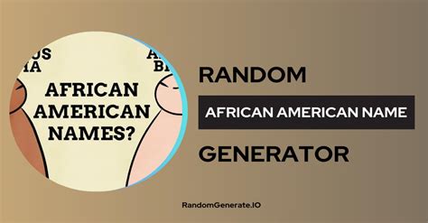 ghetto names generator|African American Name Generator.